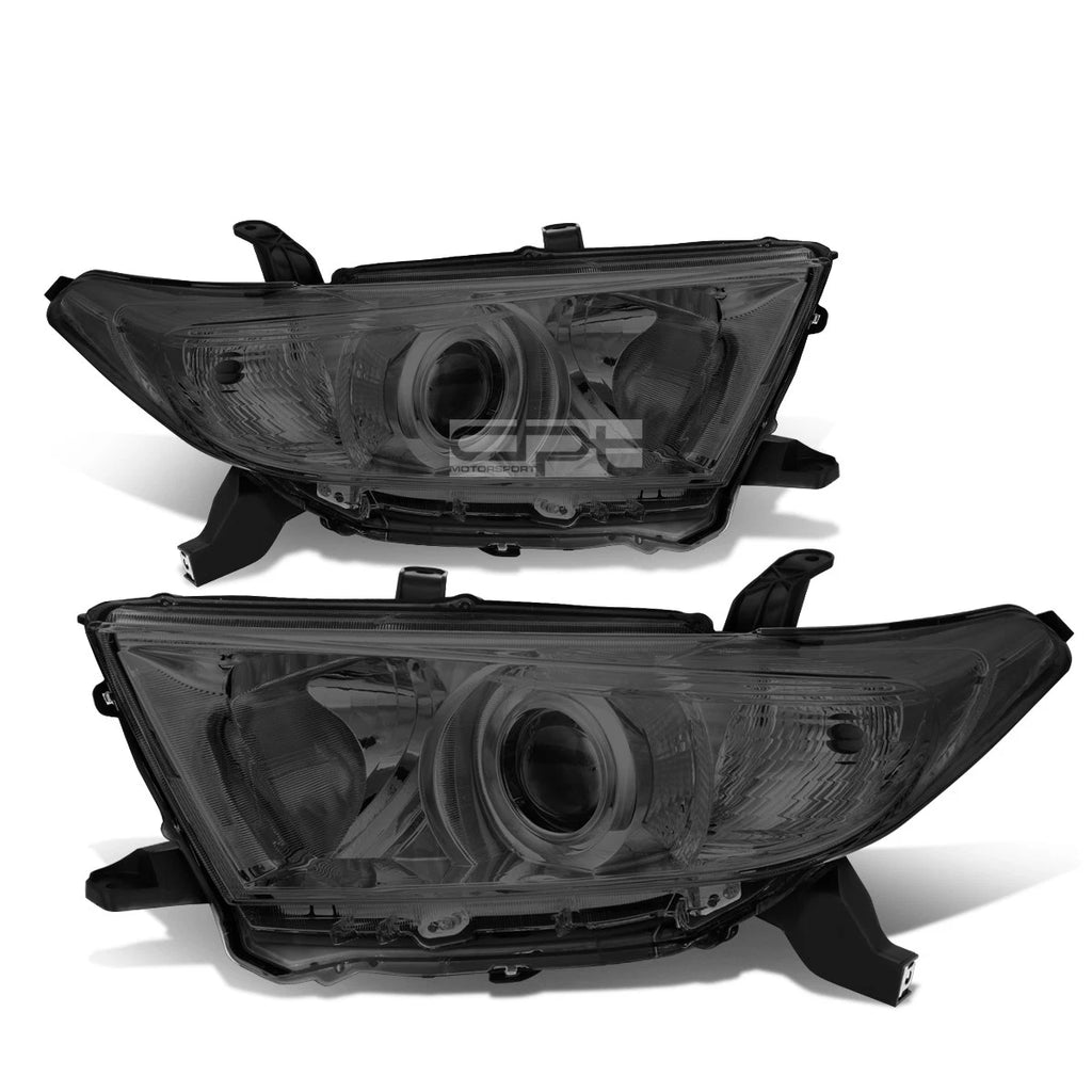 Projector Headlight for Toyota Highlander (2011–2013) Smoked Housing