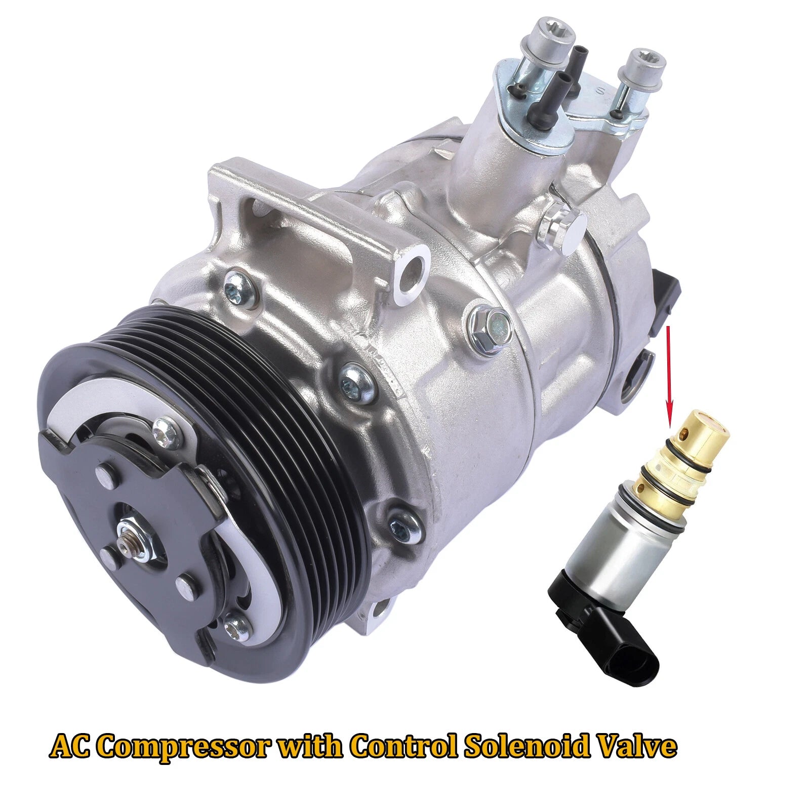AC Compressor Control Solenoid Valve for Audi VW Seat Skoda (2002–2015)