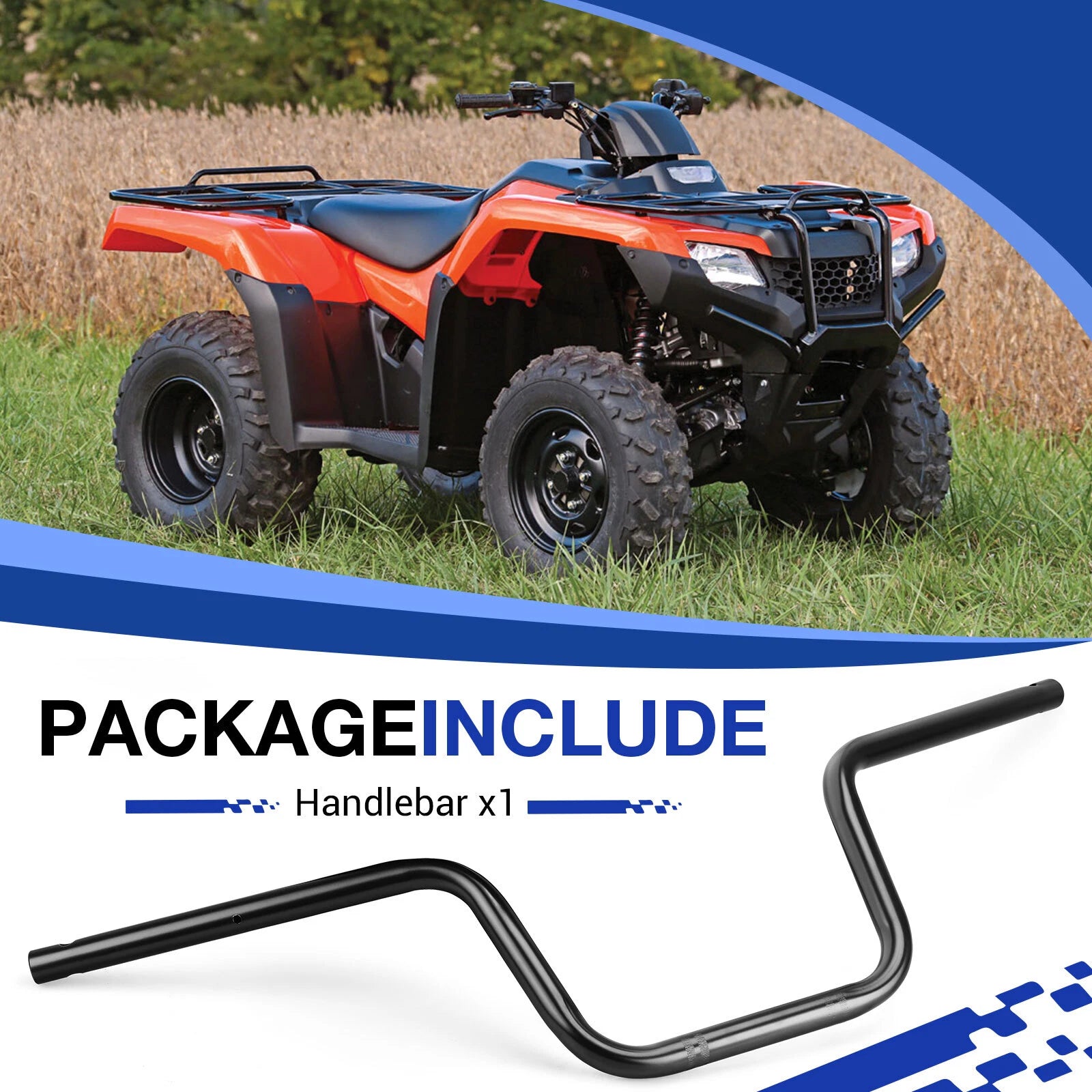 Handlebar for Honda Rancher 420 TRX420 (2007–2014) 53100-HR3-WA0 53100-HR3-A20