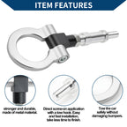 Tow Hook for Honda S2000 (2000–2009) - Metal Towing Ring, Silver