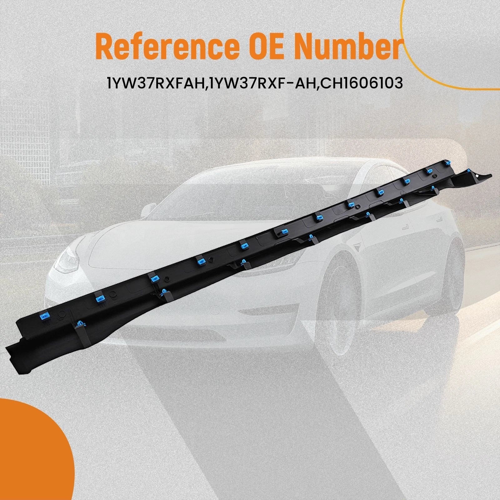 Black Side Rocker Panel for Jeep Cherokee (2014–2022) 1YW37RXFAH Left