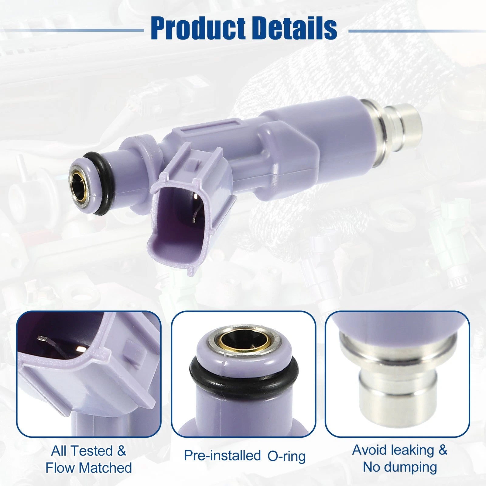 6X Fuel Injector Nozzle 23209-70120 for Lexus IS300 (1999–2005) 3.0L