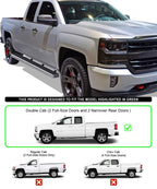 5" Running Boards for Chevrolet Silverado/GMC Sierra Double Cab (2007-2018)