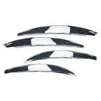 Silver Front Bumper Splitter Fins Spoiler Canard Trim for Benz C-Class (2022-2023)