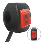 Hazard Light Switch Button for ATV Dirt Bikes and Motorcycles