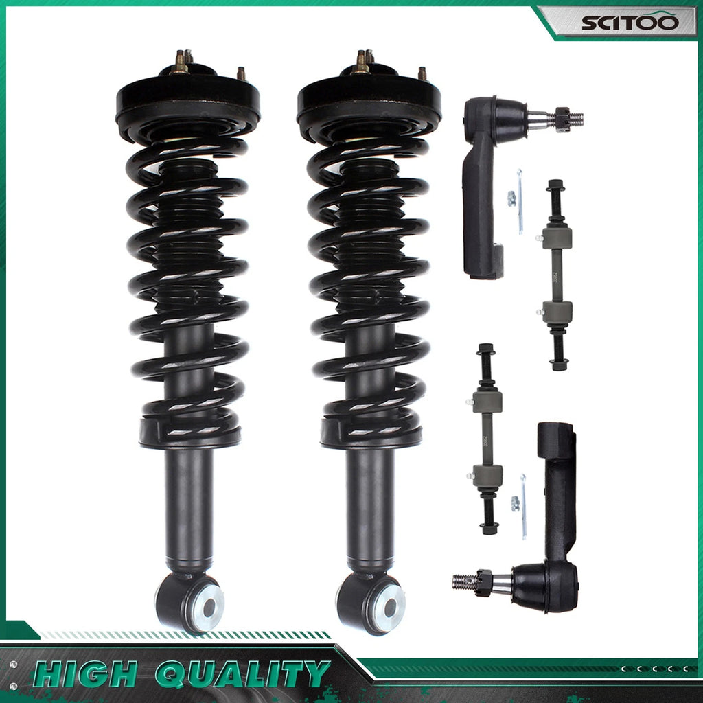 Set of 2 Front Struts Spring Assembly for Ford F-150 2WD (2009–2013)