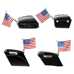 Saddlebag Trunk Mount American Flag Pole for Harley Touring (1993–2022)