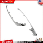Chrome Front Bumper Fog Light Lamp Strip Trim Pair for Ford Fusion (2019–2020)