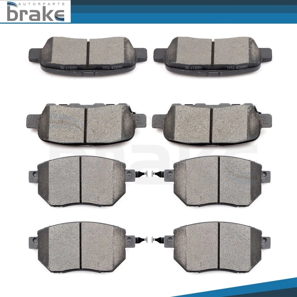 Set of 4 Low Dust Ceramic Brake Pads for Nissan Altima SE-R (2005–2006)