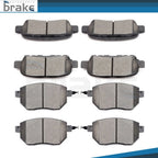 Set of 4 Low Dust Ceramic Brake Pads for Nissan Altima SE-R (2005–2006)
