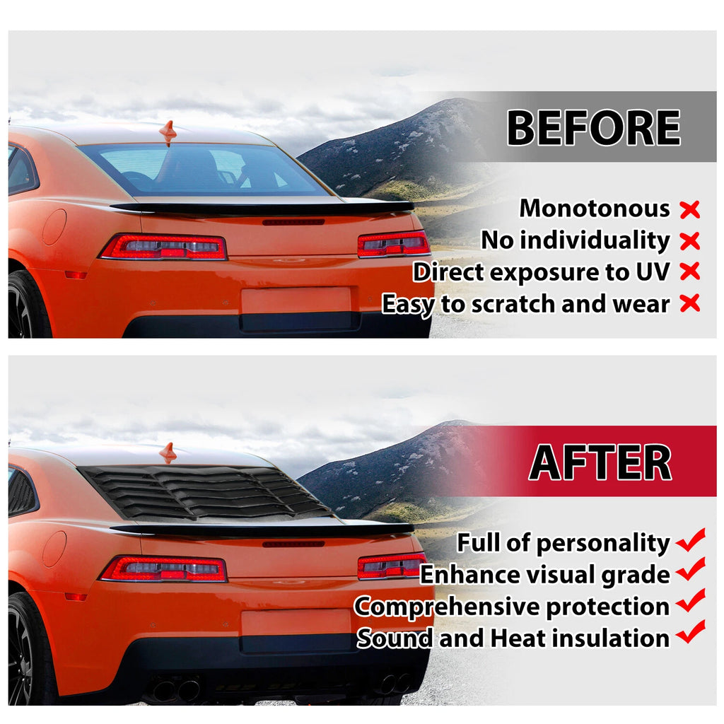 Rear & Side Window Louvers for Chevy Camaro (2010-2015)