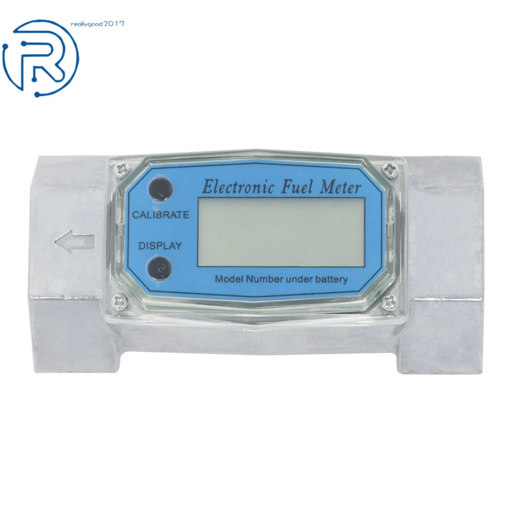 2X Digital Flow Meter 1.5" for Liquid Measurement (10.5-74 GPM)