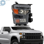 Right Passenger Side Halogen Headlamp for Chevy Silverado 1500 (2022–2024)