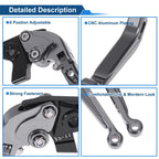 Adjustable Brake Clutch Levers for Honda X11 (1999–2002) Solid Titanium