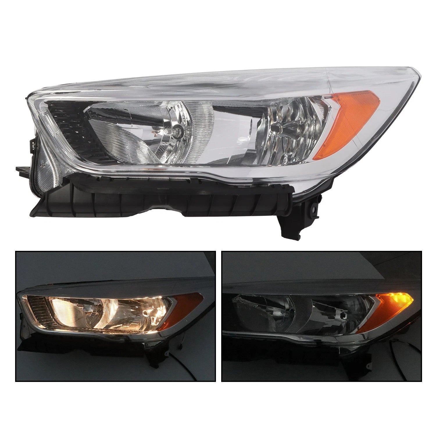 LH+RH Pair Halogen Headlights for Ford Escape (2017–2019)