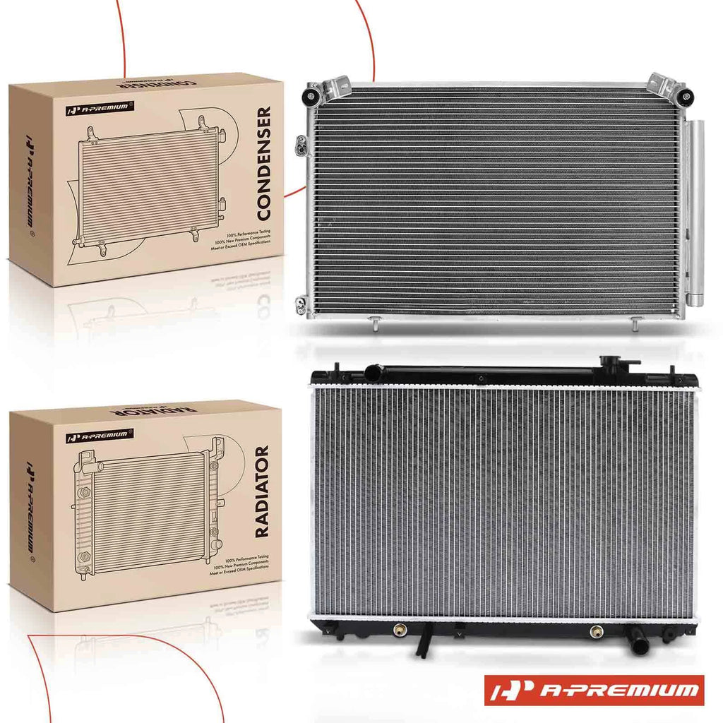 Radiator & A/C Condenser Cooling for Toyota Highlander 2.4L (2014–2018)