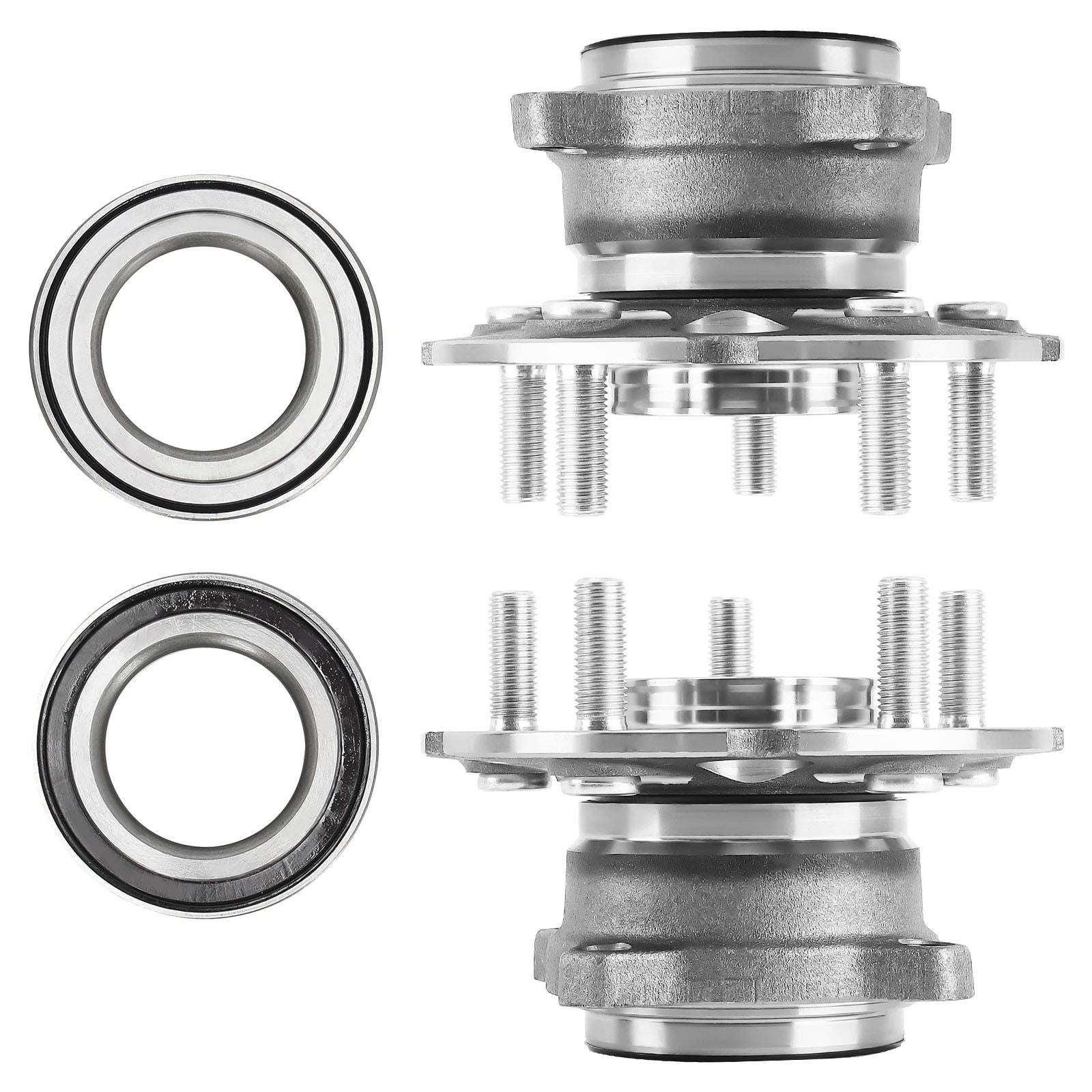 Front Rear Wheel Bearing and Hub Assembly Kit for Honda CR-V (2012–2016)