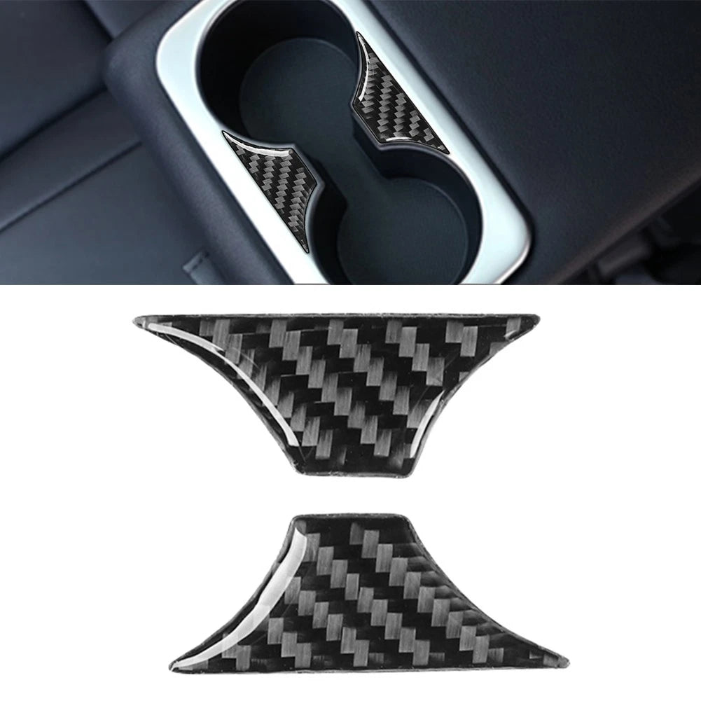 Rear Armrest Water Cup Holder Panel Cover Trim for Kia Stinger (2018–2023)