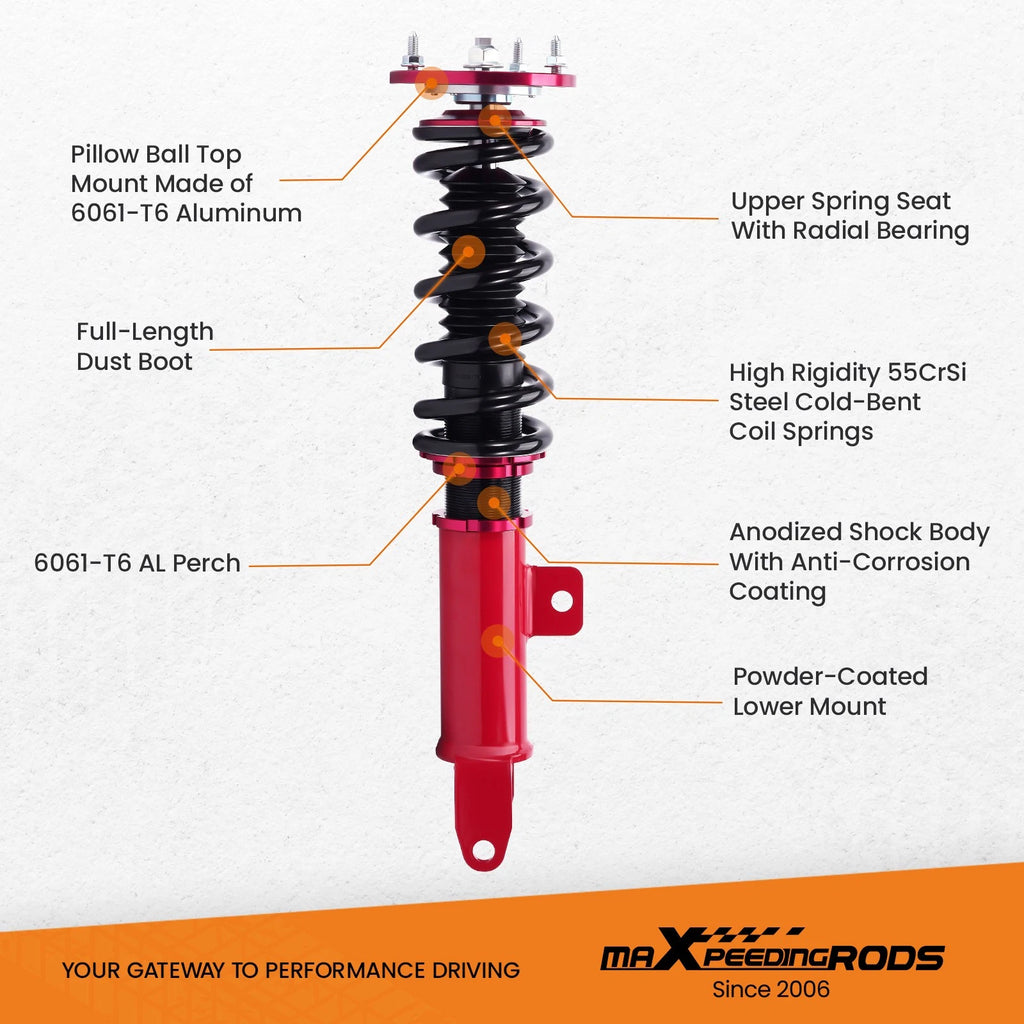 Adjustable Coilovers & Control Arm Kit for Dodge Charger (2011-2022)