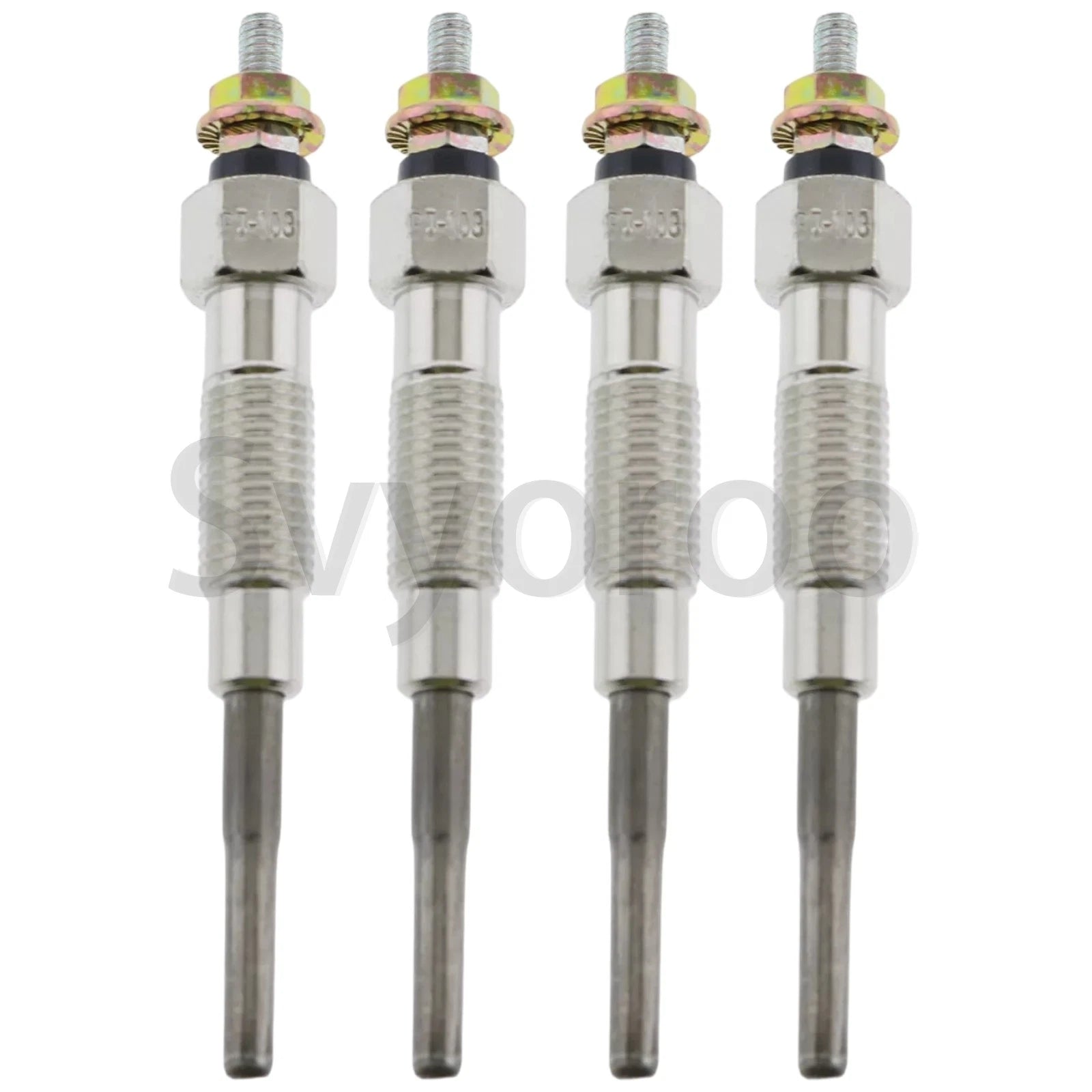 Set of 4 Glow Plugs 19850-78200-71 for Toyota 1DZ Forklift (5FD 6FD 7FD 8FD)
