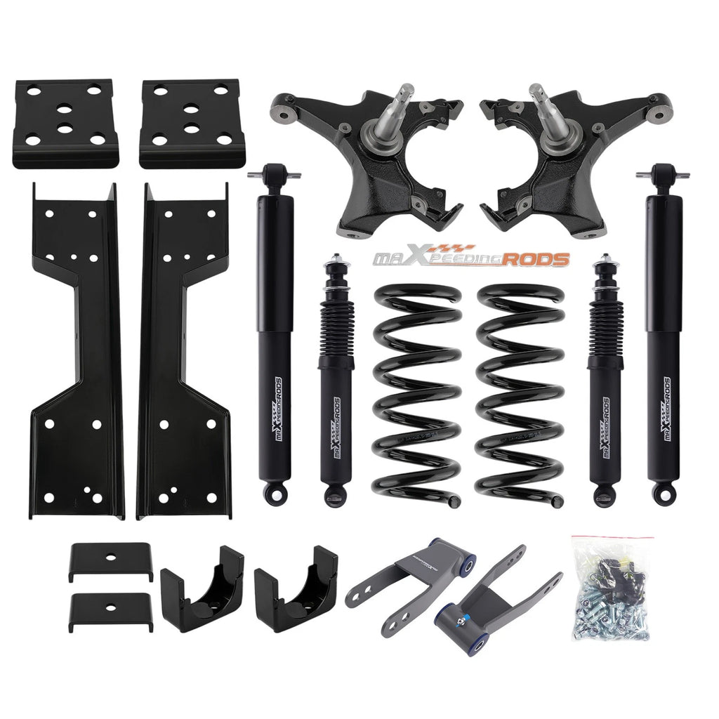 2" Drop Spindles + Lowering Kit for GMC Sierra C1500 2WD V8 (1988–1998)