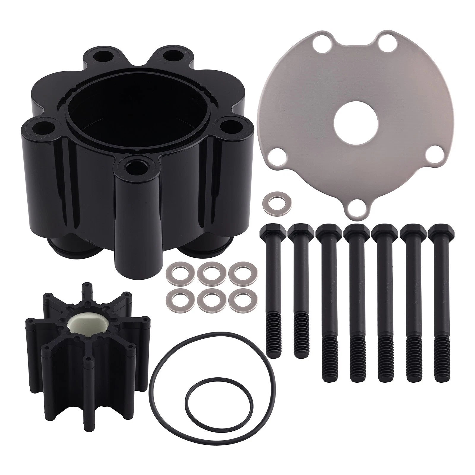 Cooling Pump Impeller Kit for MerCruiser Bravo (18-3150-1) 8-Blade Design