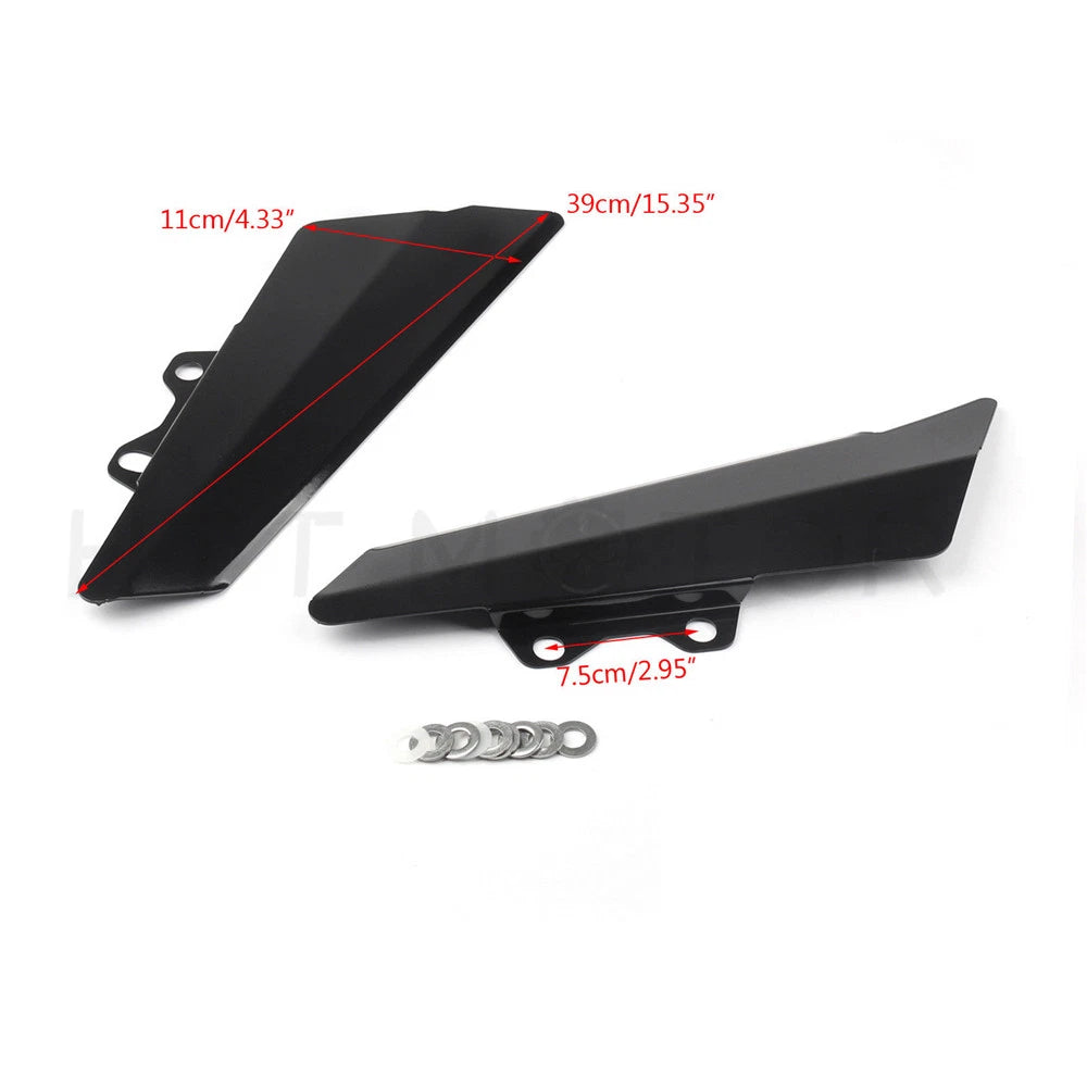 Aluminum Fairing Side Panel Cover Plate for Kawasaki Z900 (2017) Matt Black