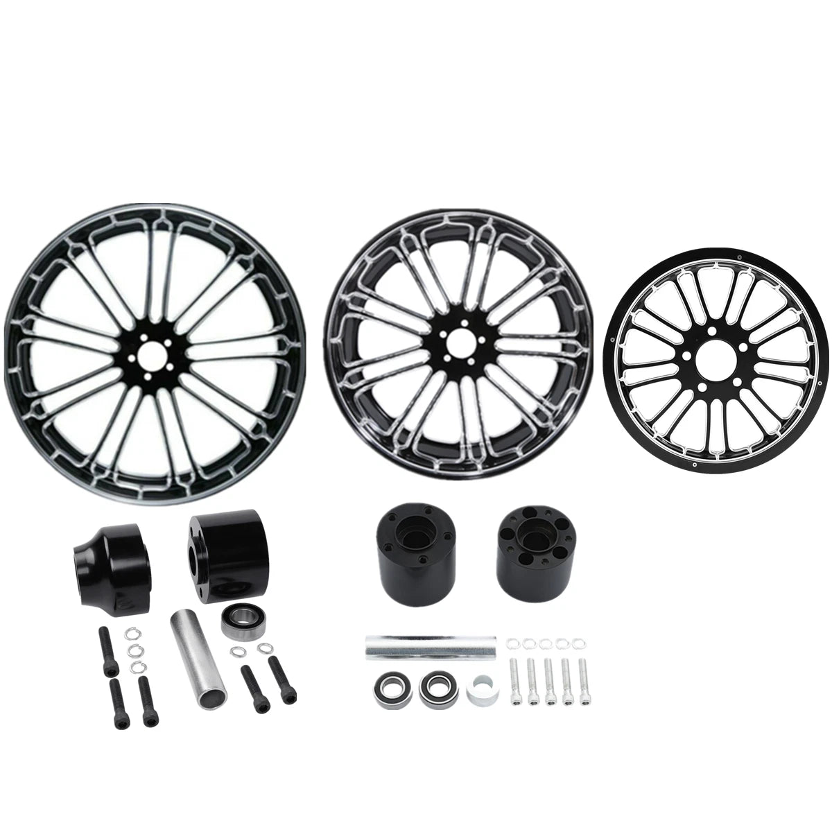 Set of 2 Wheel Rim Hub & Sprocket for Harley Touring (2009–2023)
