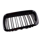 Gloss Black Double Line Front Kidney Grills for BMW E36 M3 (1996-1999)