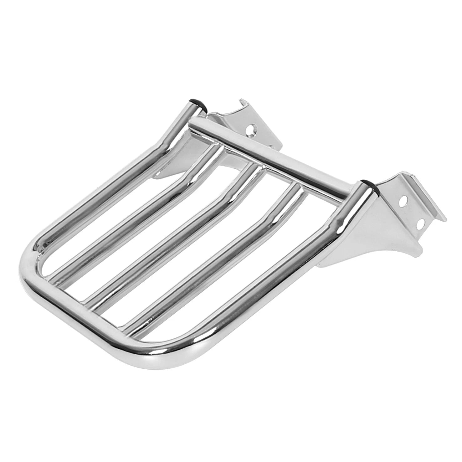 Chrome Rear Backrest Luggage Rack for Harley Heritage Softail Fatboy Dyna (1984–Present)
