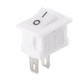 10PCS Rocker Switch 2 Pin ON/OFF SPST 125VAC 6A 250VAC 3A for Mini