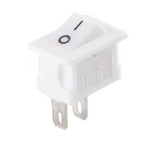 10PCS Rocker Switch 2 Pin ON/OFF SPST 125VAC 6A 250VAC 3A for Mini