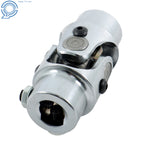 Chrome Steering U Joint Coupler for Universal Vehicles