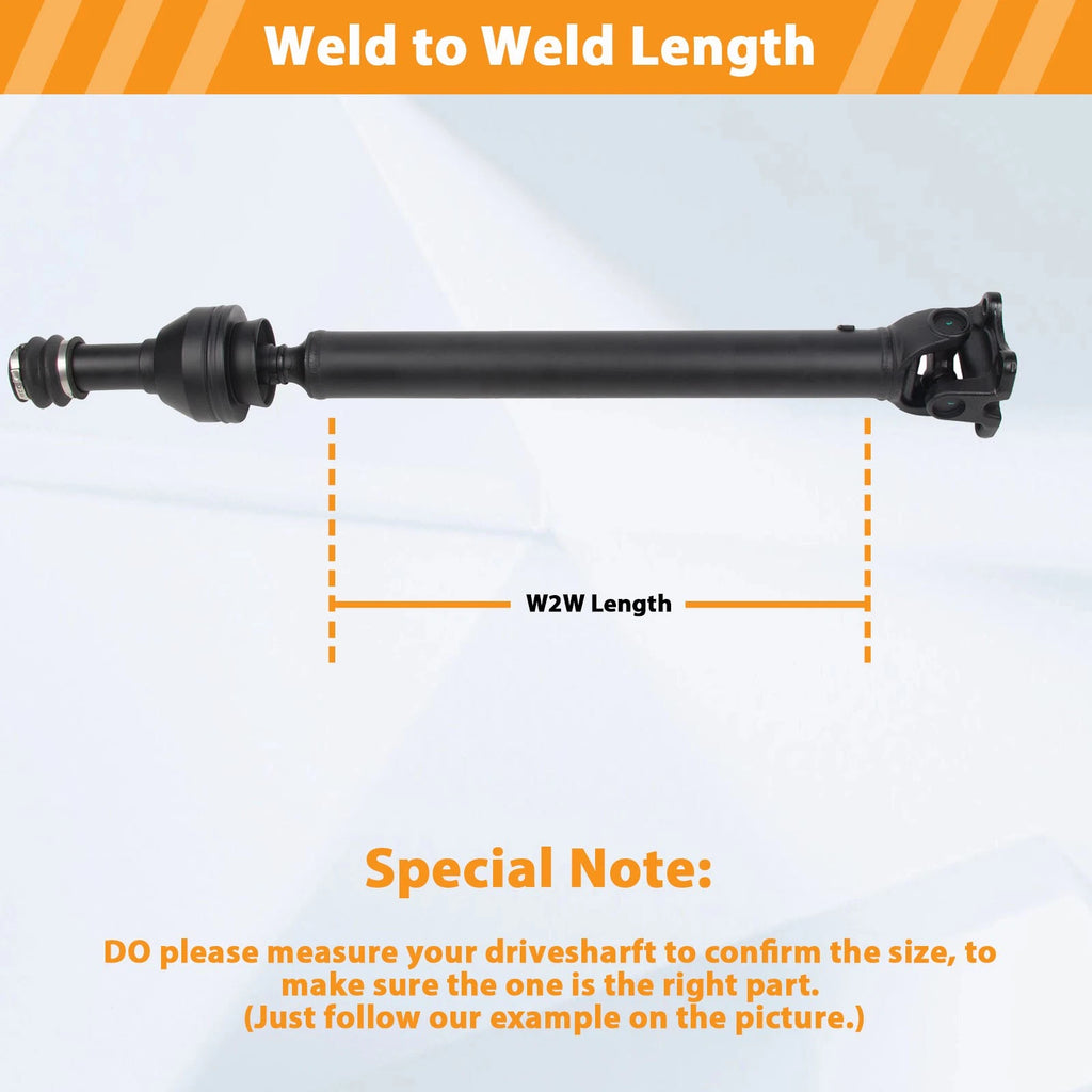 Front Prop Driveshaft for Dodge Ram 1500 (2002-2006) 4WD