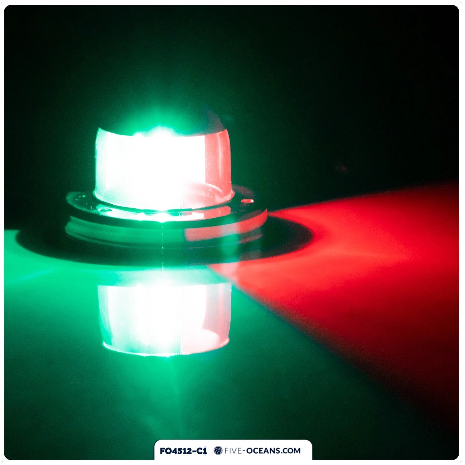 Bi-Color Bow SS LED Light for All Boats (360 Degree Navigation)
