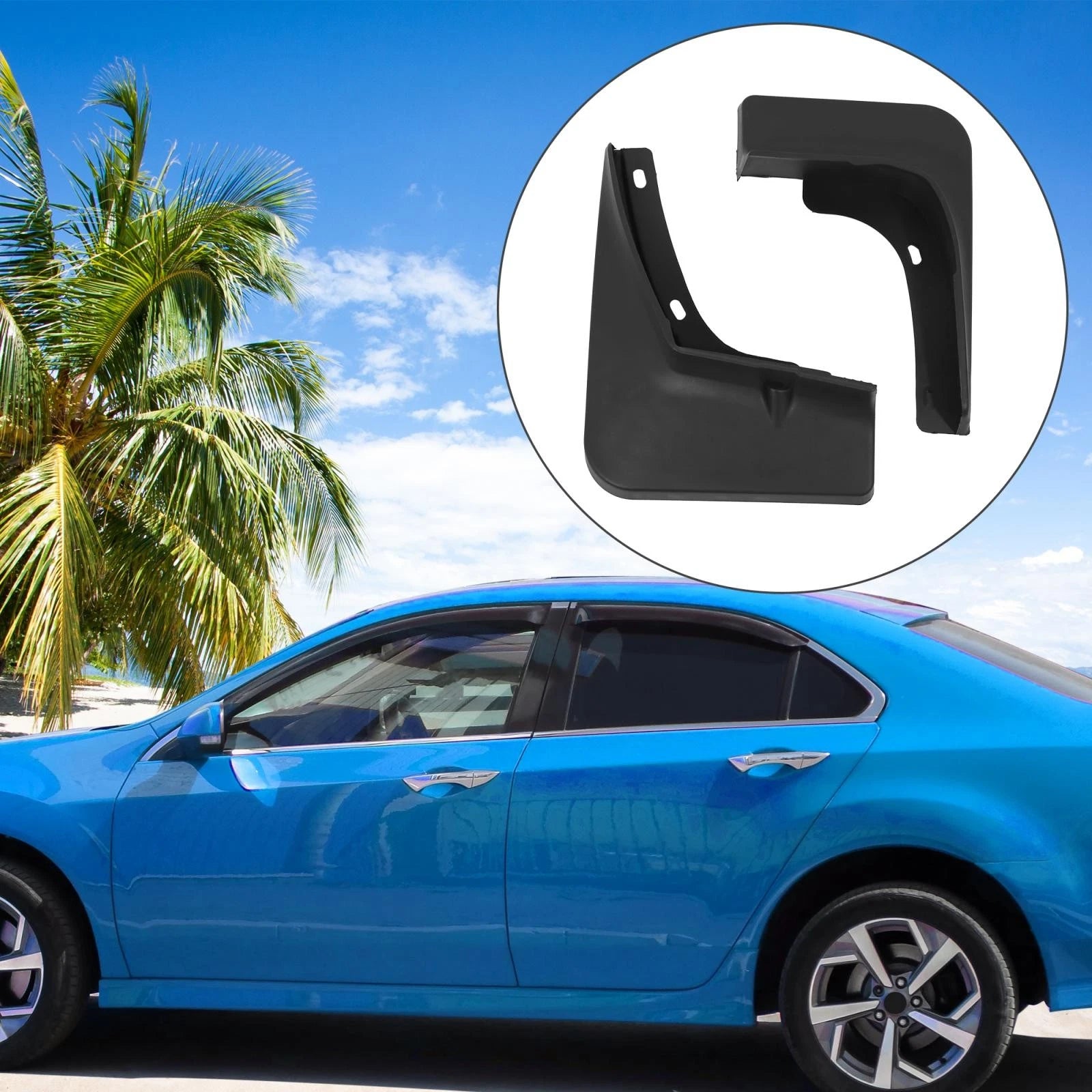 Mud Flaps Kit for Hyundai Elantra (2021–2022) Black