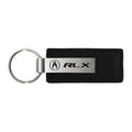 Black Leather Keychain KC1540.RLX - Officially Licensed for Acura RLX