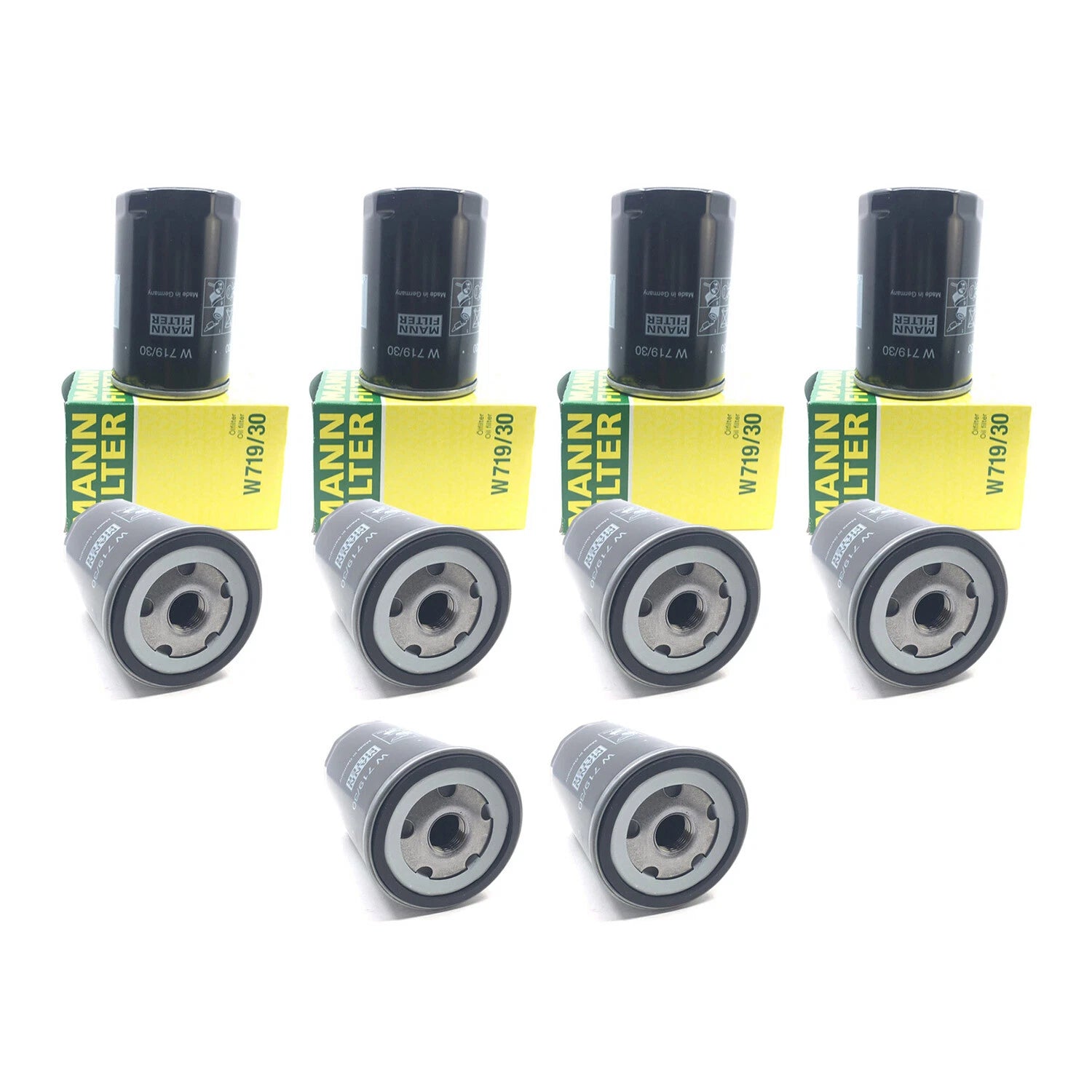 Set of 10 Engine Oil Filters Mann W 719/30 for Audi 90 100 A4 TT S6 S4 (1984–2001)