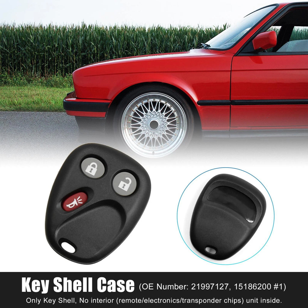 Car Key Fob Shell Case 21997127 for Chevrolet Cadillac GMC (3 Button)