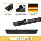 2X LED Side Marker Light 68195788AB for Dodge  Amber Red