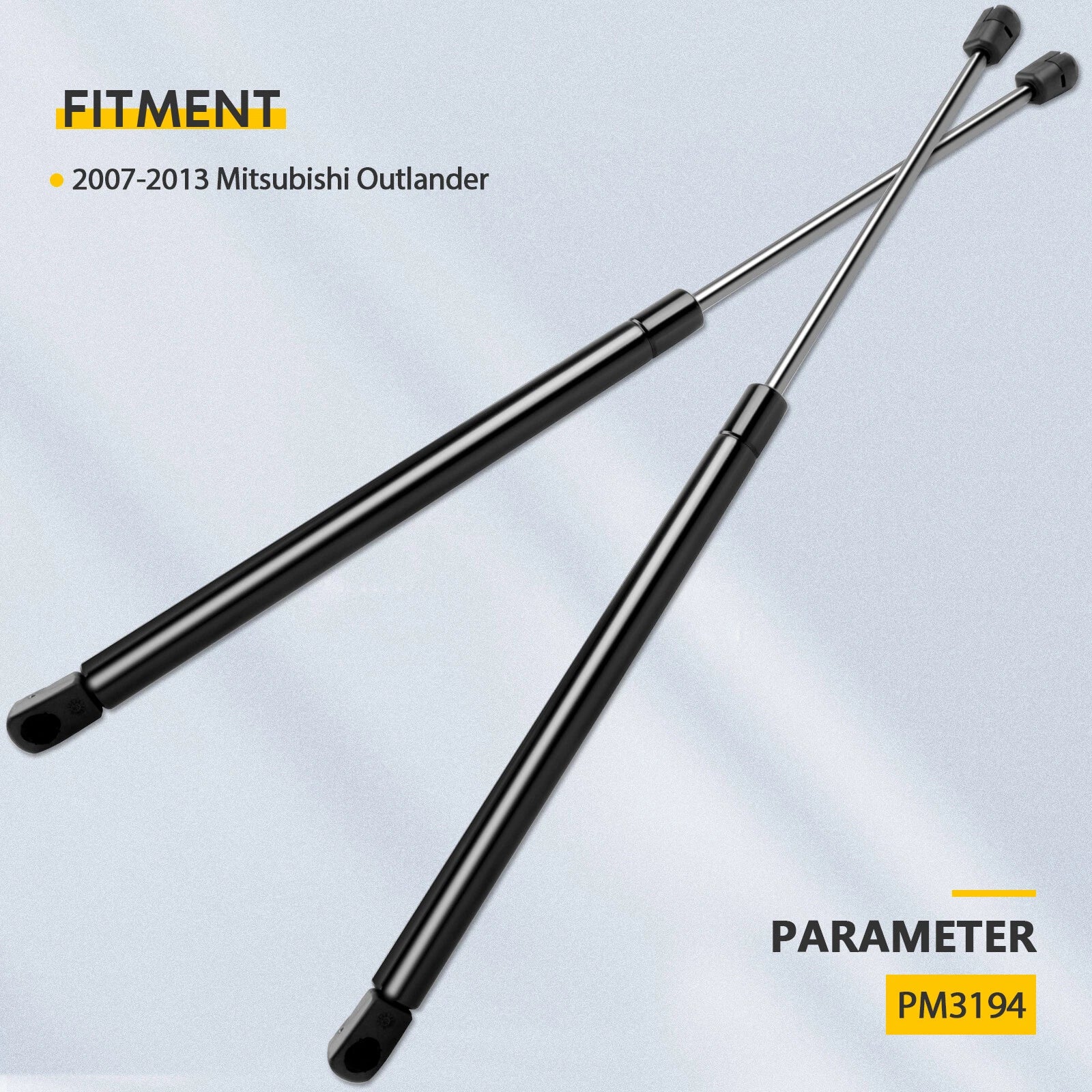 2X Liftgate Tailgate Hatch Lift Supports for Mitsubishi Outlander (2007–2013)