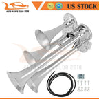 12V 150DB Quad Trumpet Horn for Truck Van Car Boat (Universal)