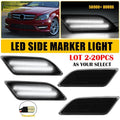 2X Front Smoked White Side Marker Light for Benz C250 C300 C350 C63 (2012–2014)