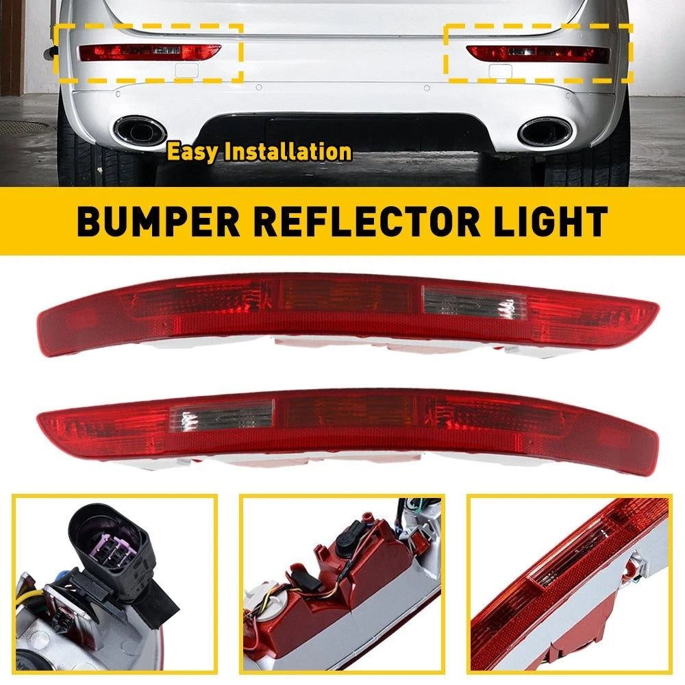 Rear Pair Tail Light Reflector Brake Stop Lamp for Audi Q5 (2009–2016)