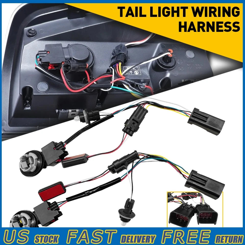 LED Tail Lights Conversion Wire Harness Kit for Ram 1500 2500 3500 (2019–2023)