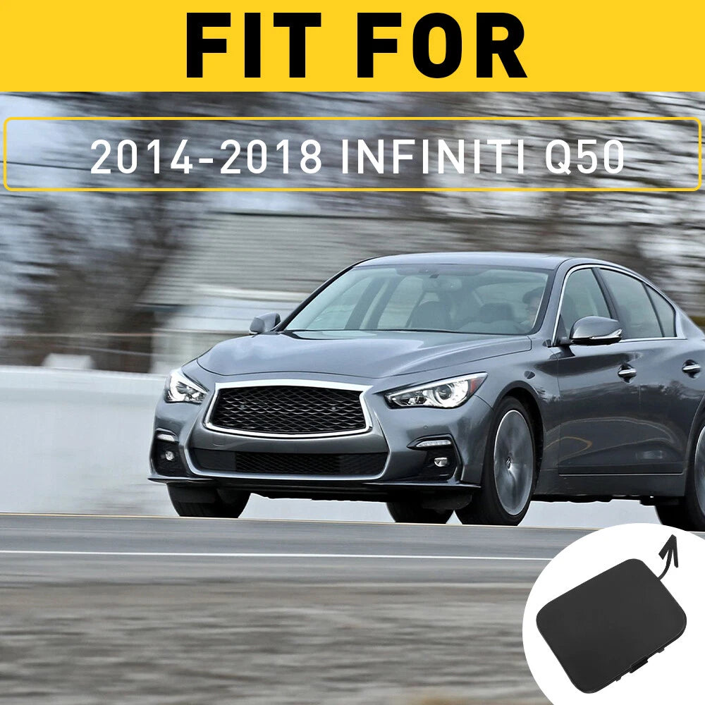 Front Bumper Tow Hook Cover for Infiniti Q50 (2014–2018)