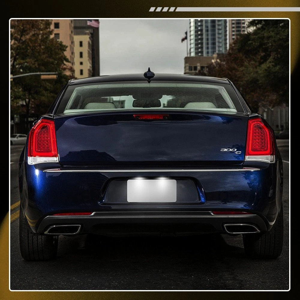 2X White LED License Plate Lamp for Chrysler 300 (2015–2022) EO