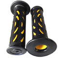 7/8" BeanStyle Engraved Yellow Gel Hand Grips for Honda CBR 600