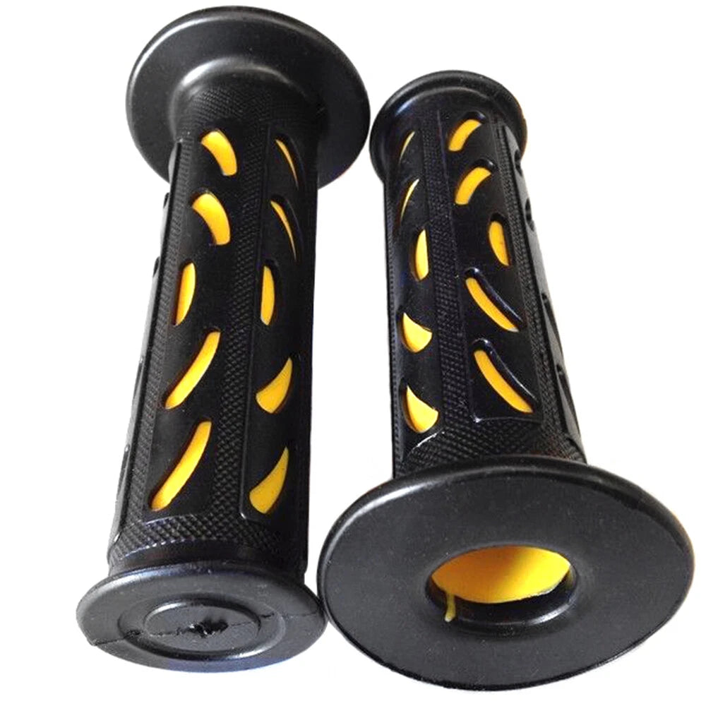 7/8" BeanStyle Engraved Yellow Gel Hand Grips for Honda CBR 600