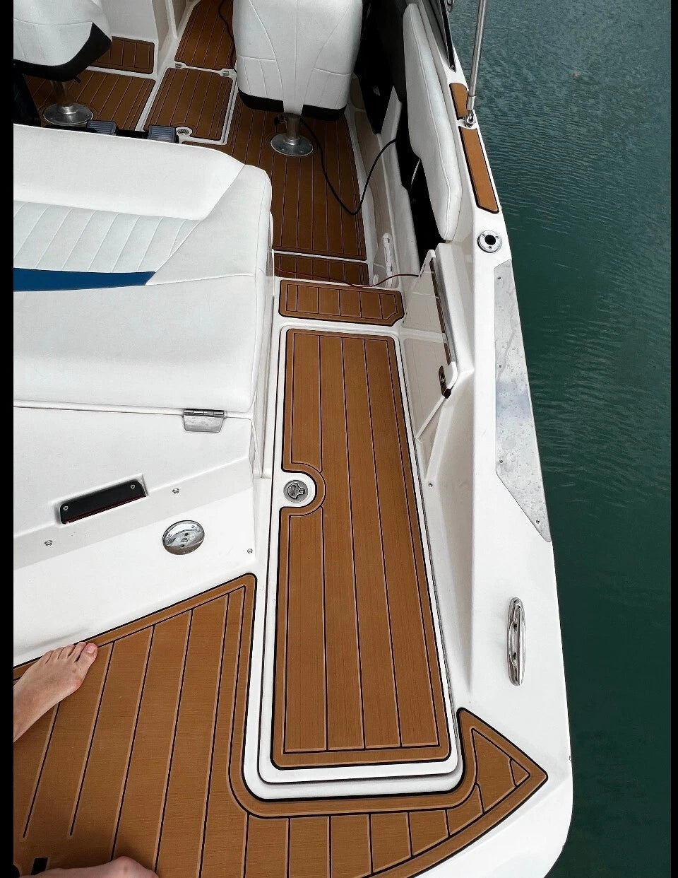 EVA Foam Cockpit Pad for Regal 2200 (2004) - Teak Deck Floor Mat